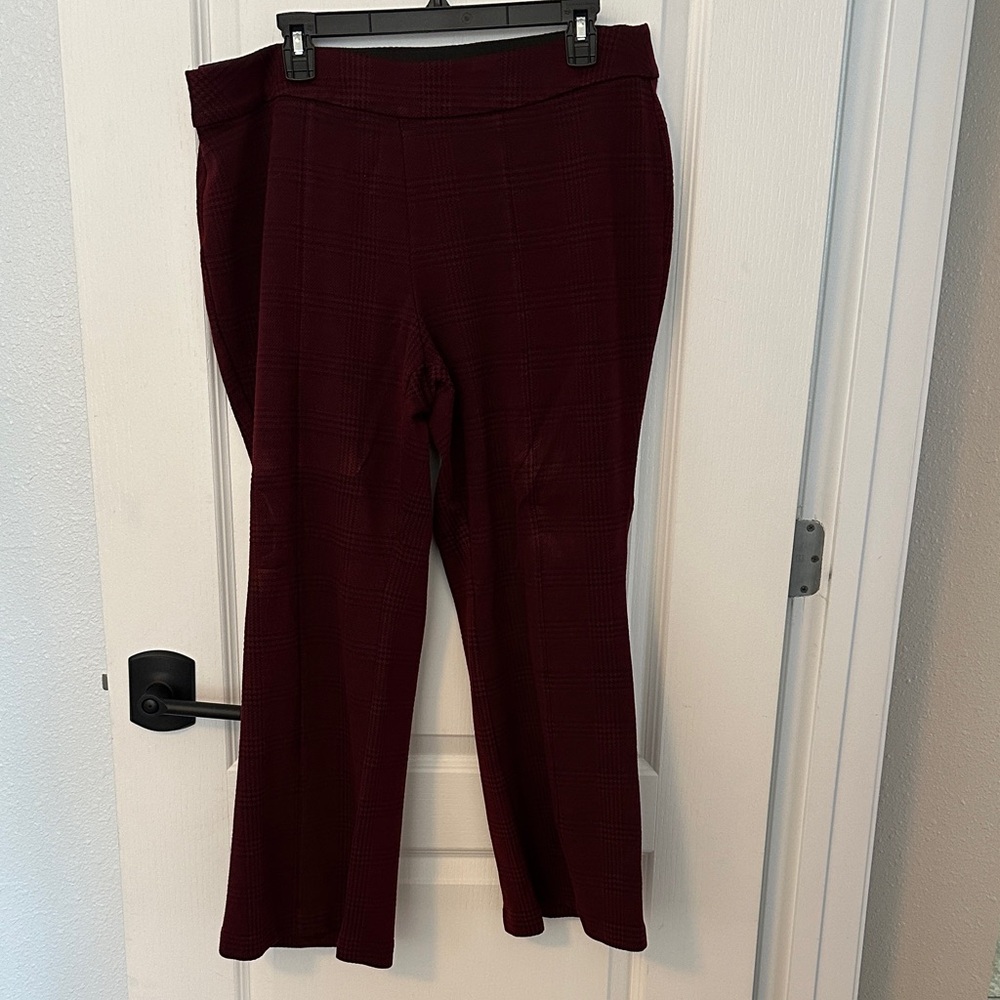 Lane Bryant Deep Red Boot Cut Pants